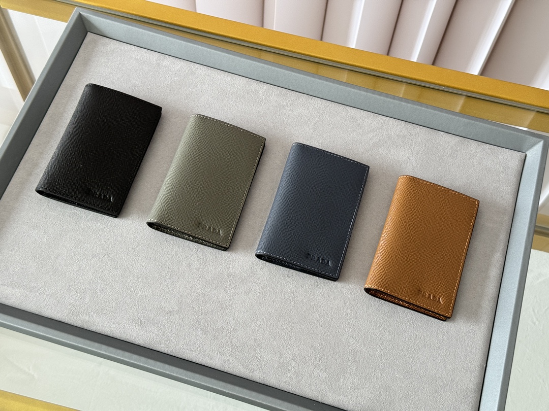 [TOP] PRADA Card Holder 11x7cm - 4 Colors