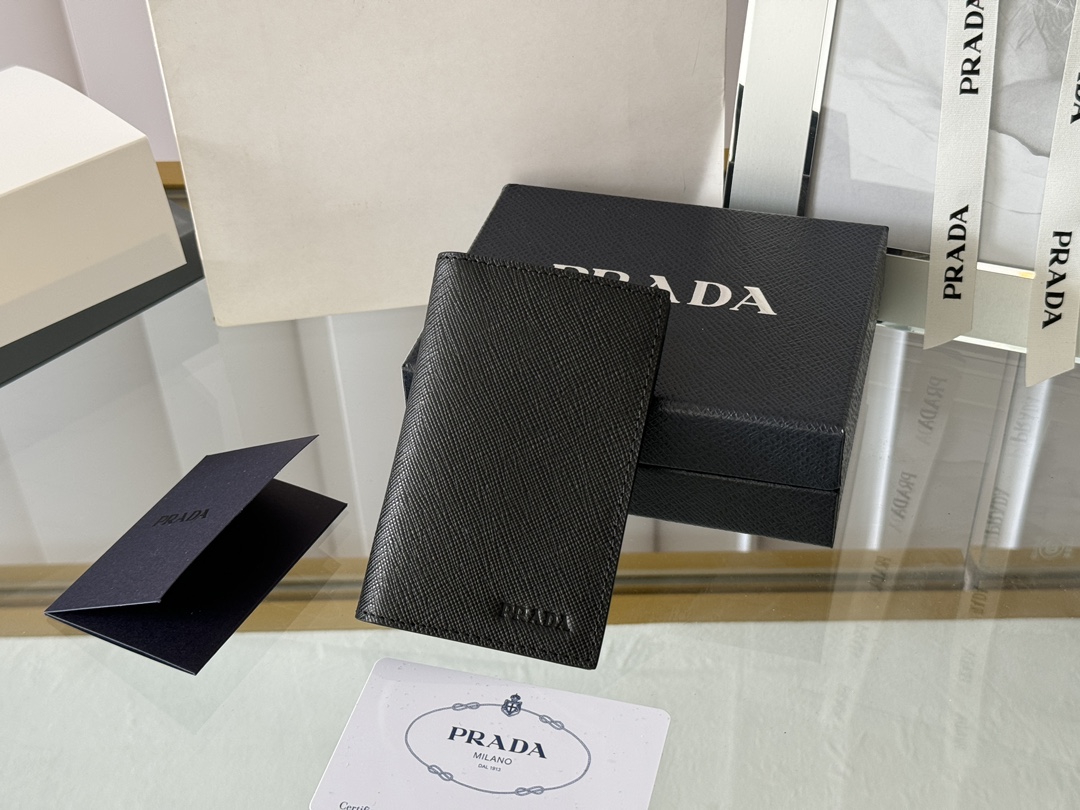 [TOP] PRADA Card Holder 11x7cm - 4 Colors