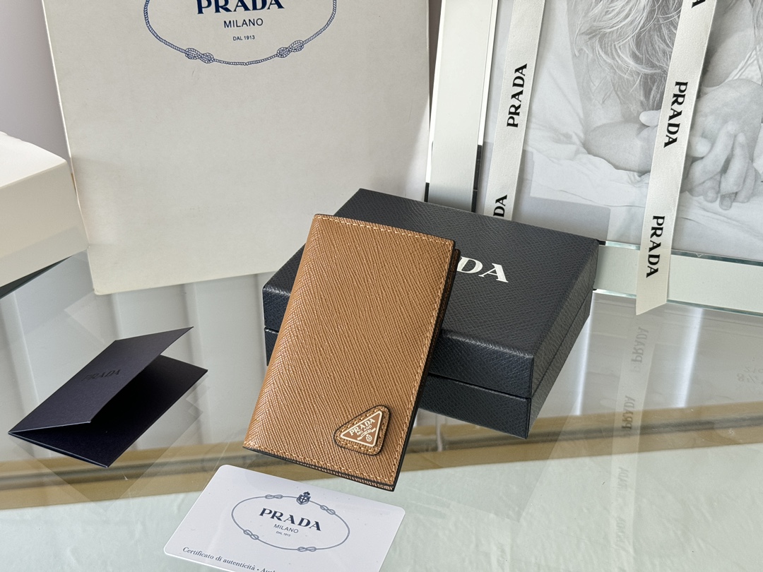 [TOP] PRADA Card Holder 11x7cm - 4 Colors