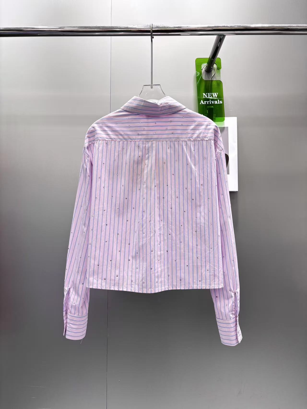 [TOP] Miu Miu Striped Shirt - Pink