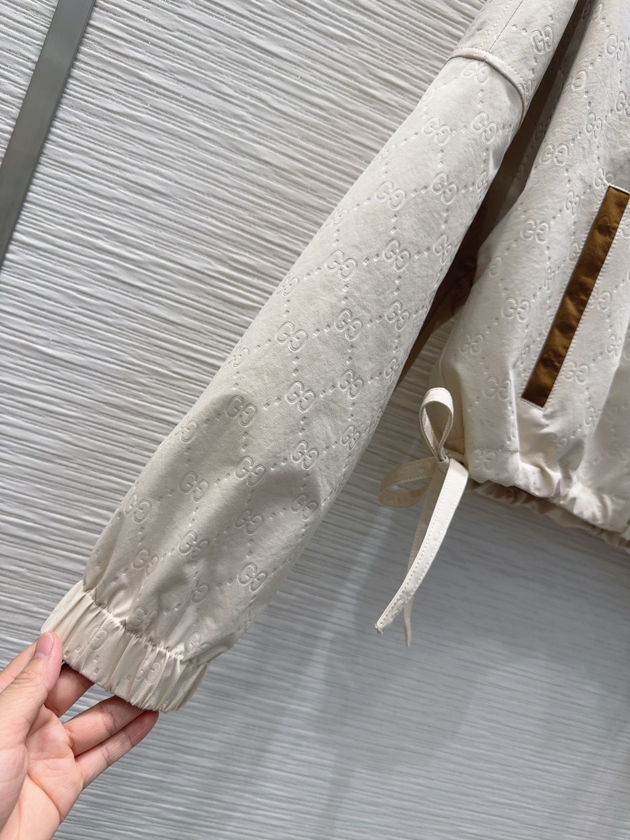 [TOP] GUCCI GG Jacket + Pants Set  - Beige