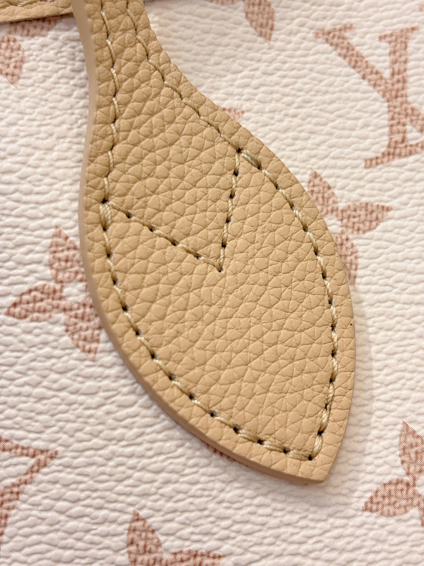 [TOP] Louis Vuitton LV Neverfull MM Inside Out Leather Tote Bag 31x28x14cm - Off White