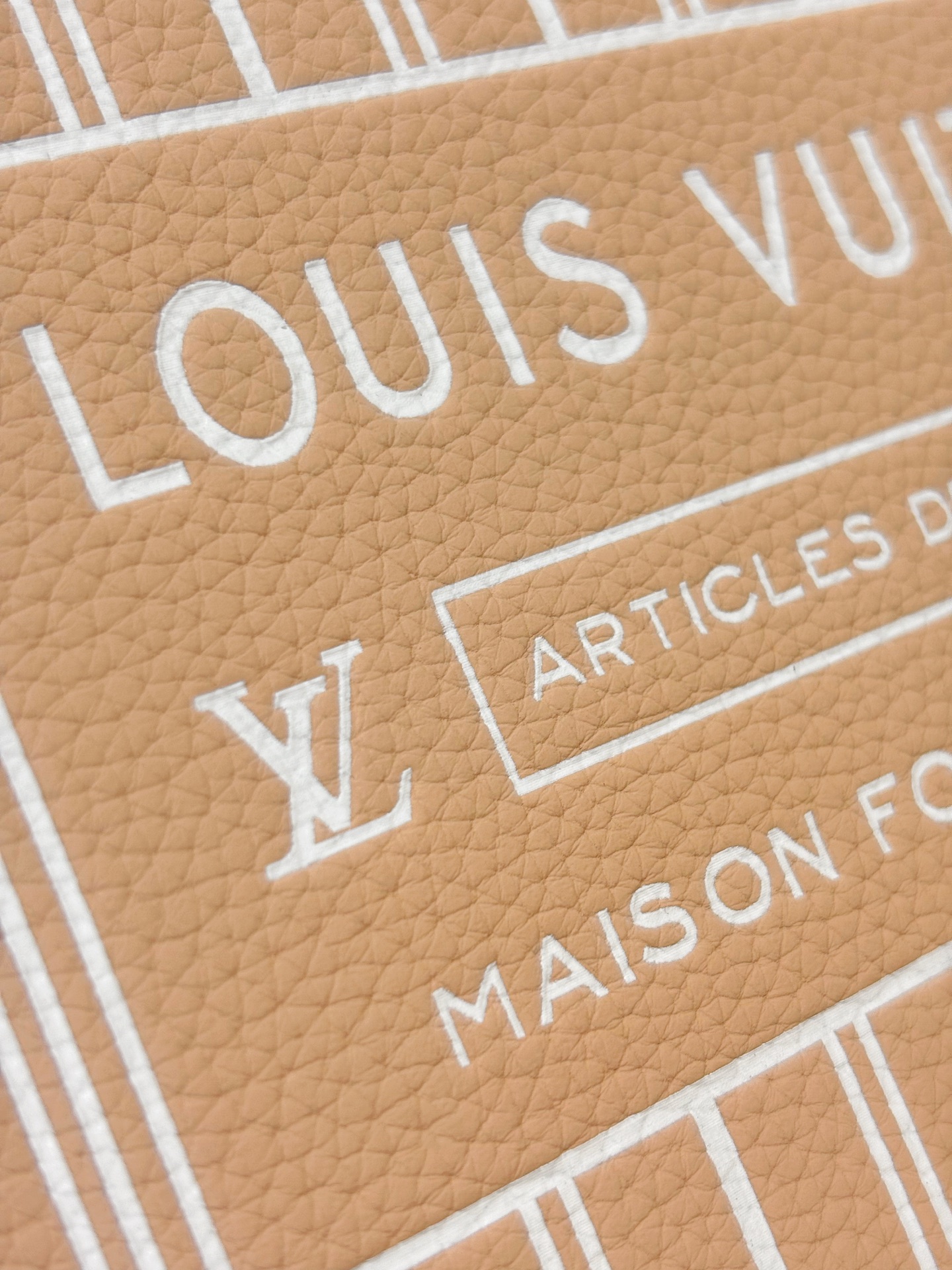 [TOP] Louis Vuitton LV Neverfull MM Inside Out Leather Tote Bag 31x28x14cm - Off White