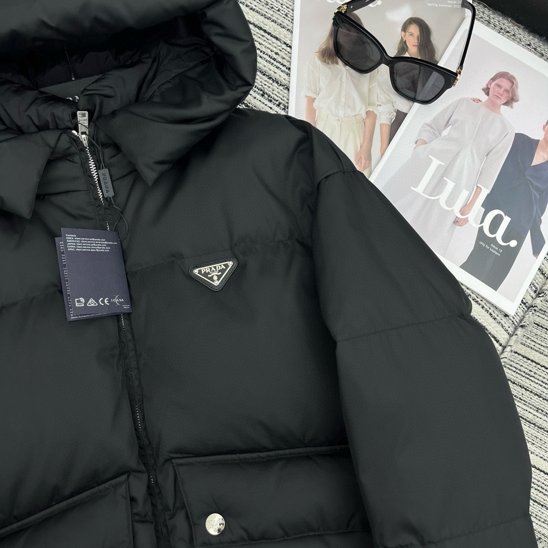 Only One [TOP] PRADA Cotton-padded Coat - Black - No refund or exchange