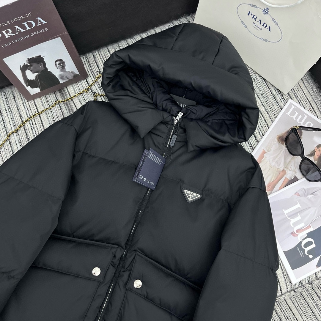 Only One [TOP] PRADA Cotton-padded Coat - Black - No refund or exchange