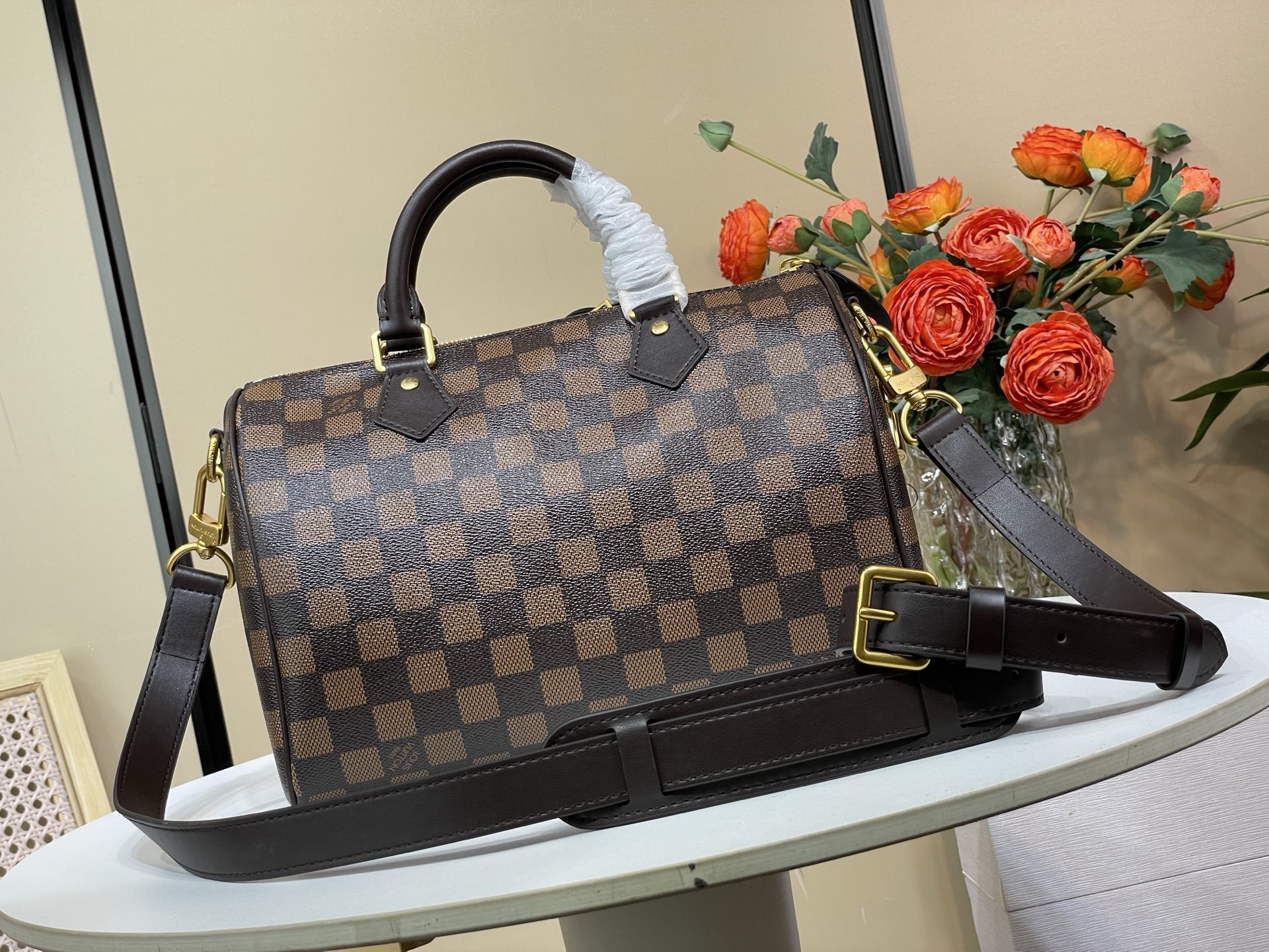 [TOP] Louis Vuitton LV Speedy Bandouliere 25 Bag 25x15x11cm - Brown