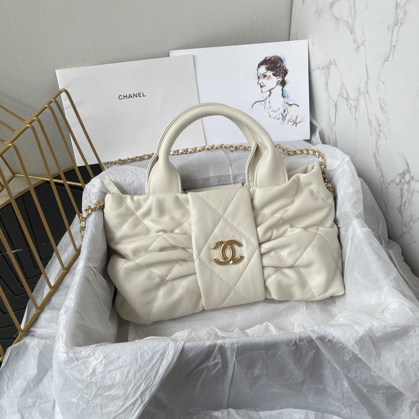 [TOP] CHANEL Bow Bag 18x26x5cm - 7 Color