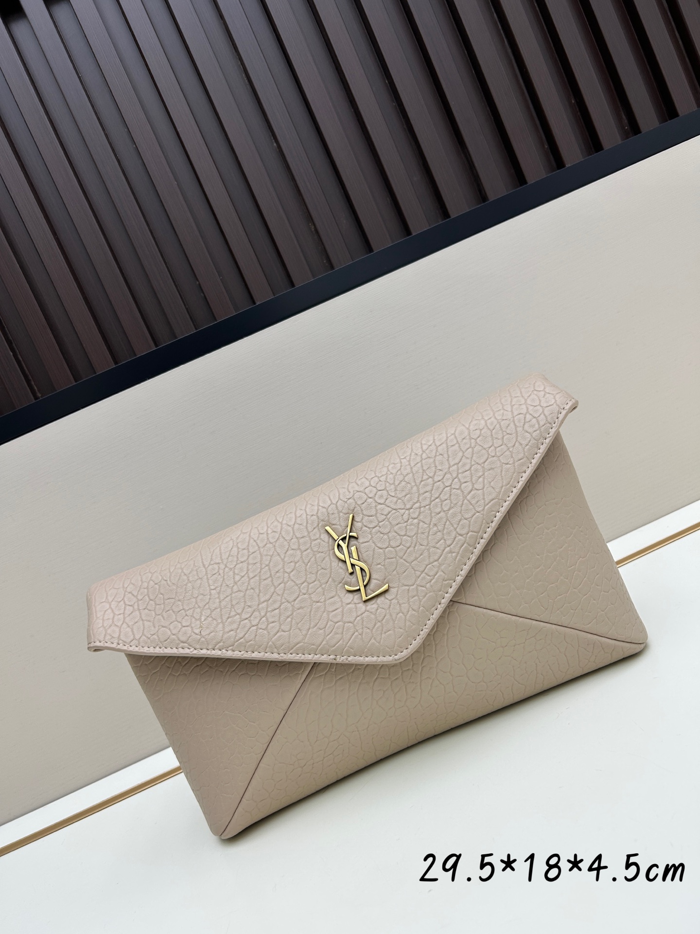 [TOP] Yves Saint Laurent YSL Le Calypso Sheepskin Cosmetic Bag  29.5×18×4.5cm - 4 Colors