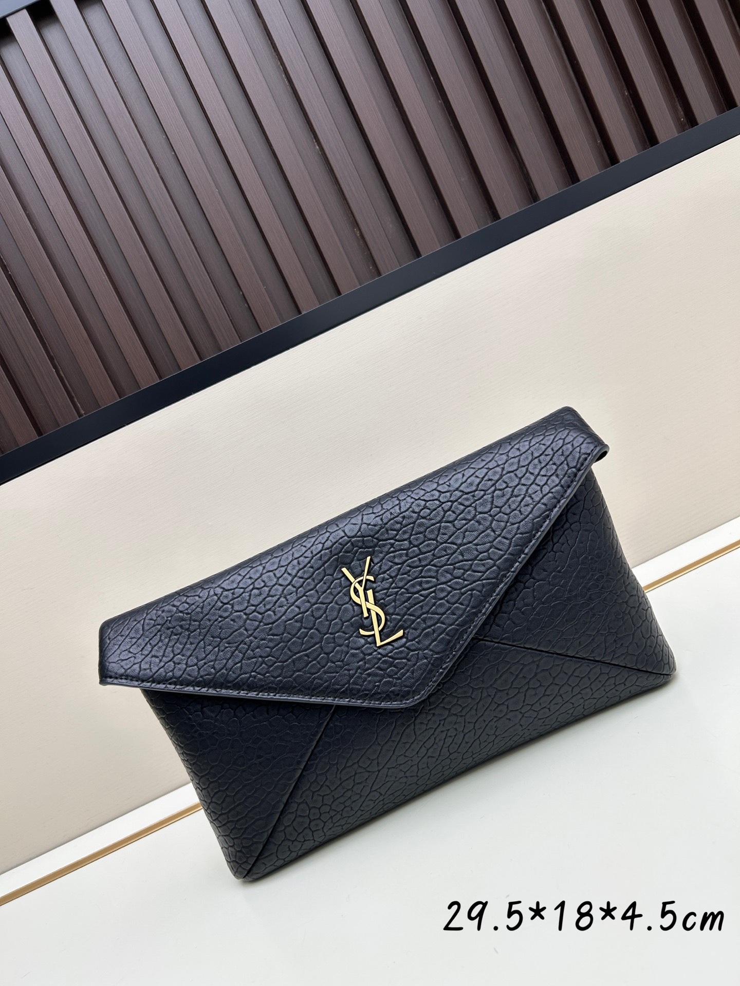 [TOP] Yves Saint Laurent YSL Le Calypso Sheepskin Cosmetic Bag  29.5×18×4.5cm - 4 Colors
