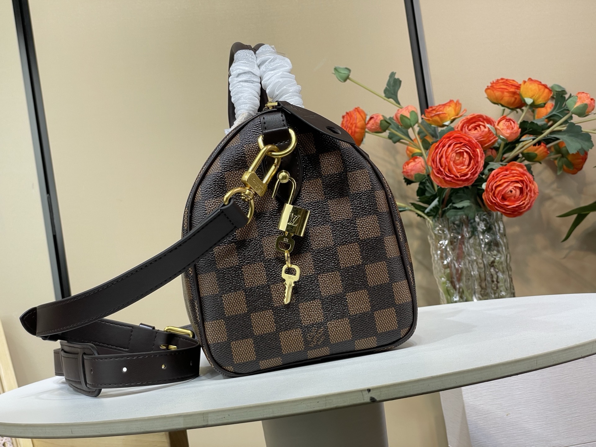 [TOP] Louis Vuitton LV Speedy Bandouliere 25 Bag 25x15x11cm - Brown
