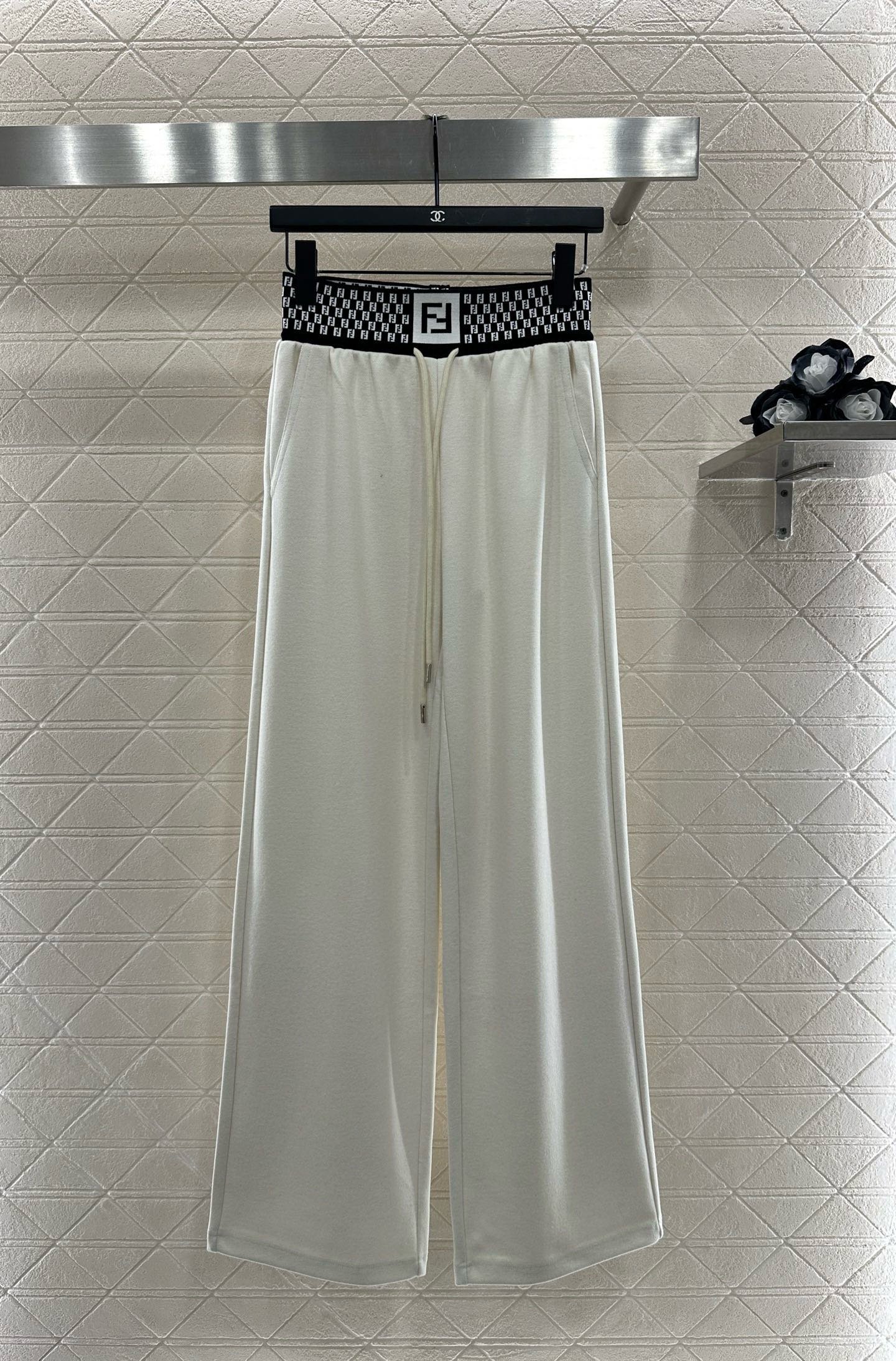 [TOP] Fendi Wide-leg Trousers - 2 Colour