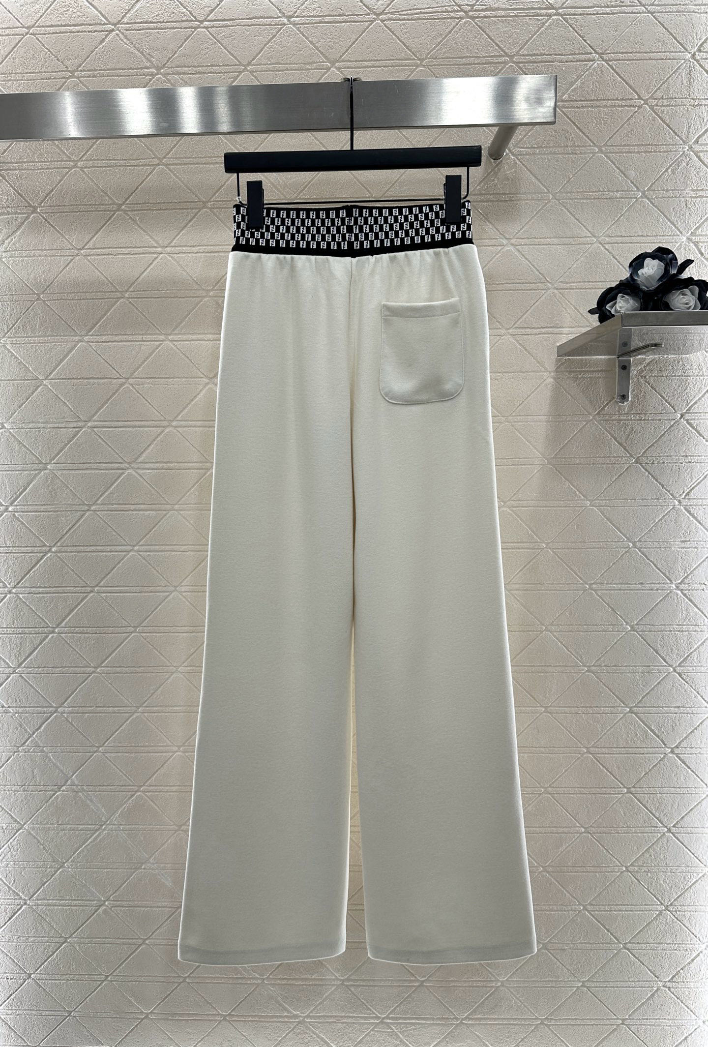 [TOP] Fendi Wide-leg Trousers - 2 Colour