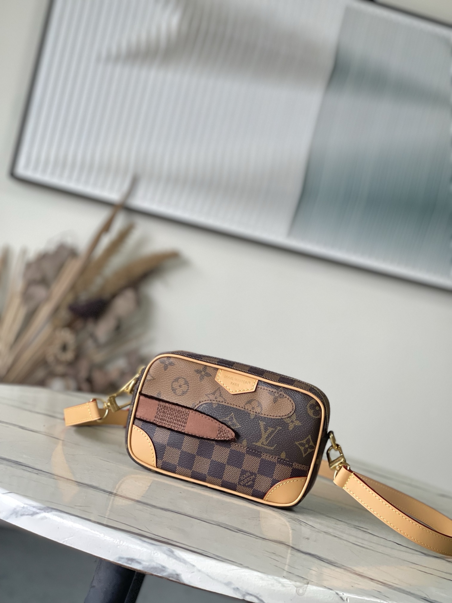 [TOP] Louis Vuitton LV Damier Monogram Reverse Trocadéro Bag 13 x 6.5 x 20 cm - Brown