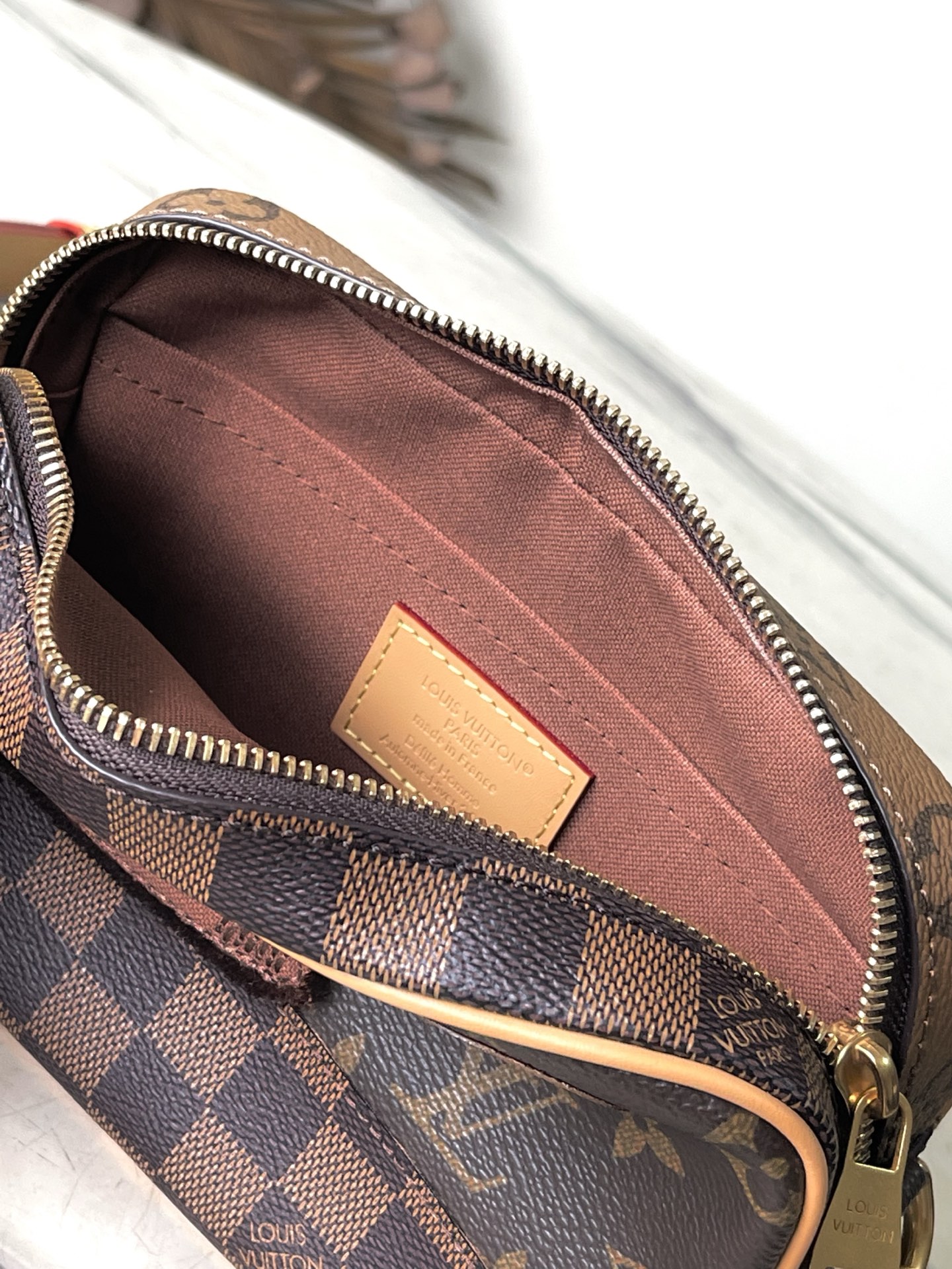 [TOP] Louis Vuitton LV Damier Monogram Reverse Trocadéro Bag 13 x 6.5 x 20 cm - Brown