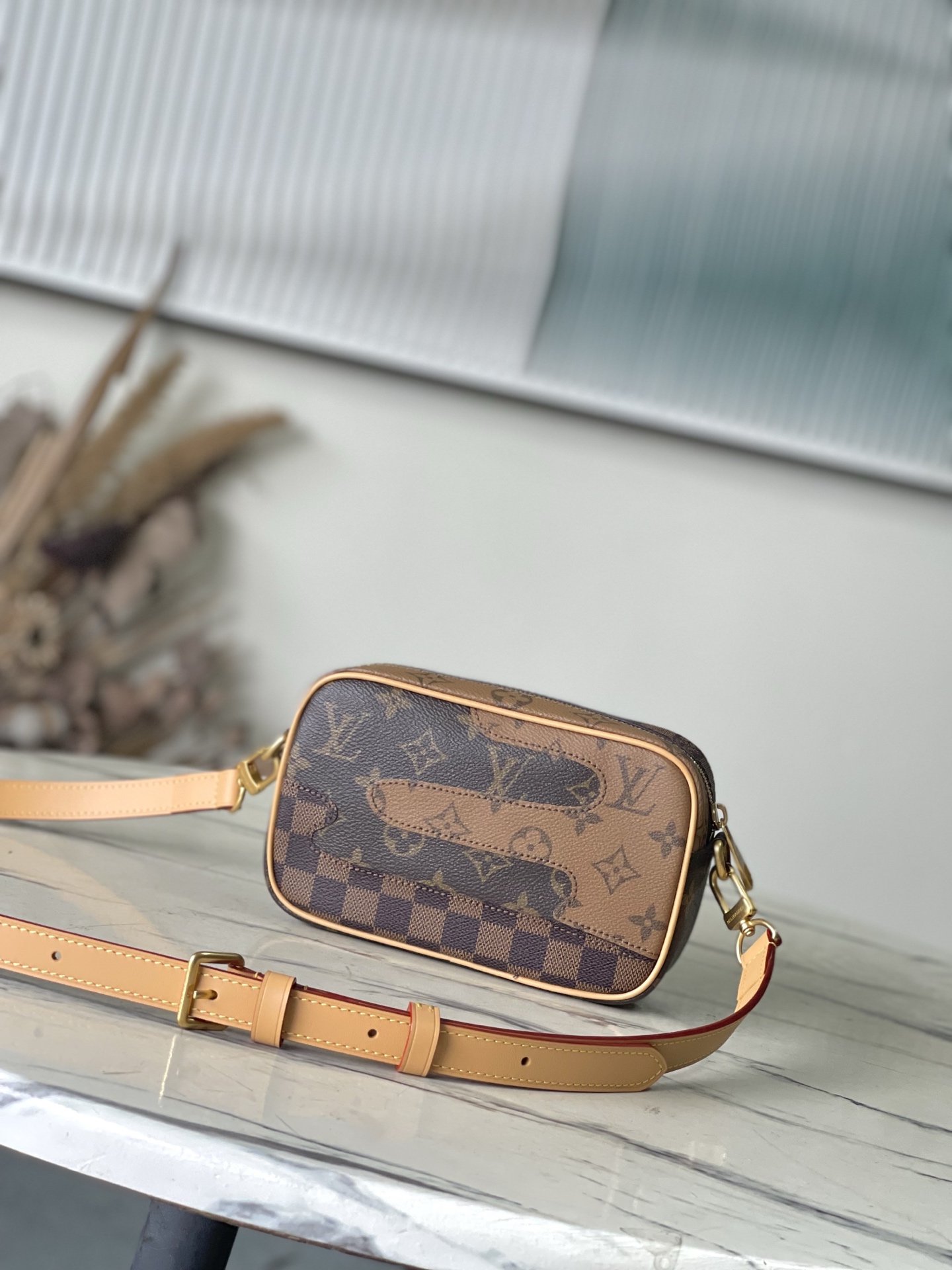 [TOP] Louis Vuitton LV Damier Monogram Reverse Trocadéro Bag 13 x 6.5 x 20 cm - Brown