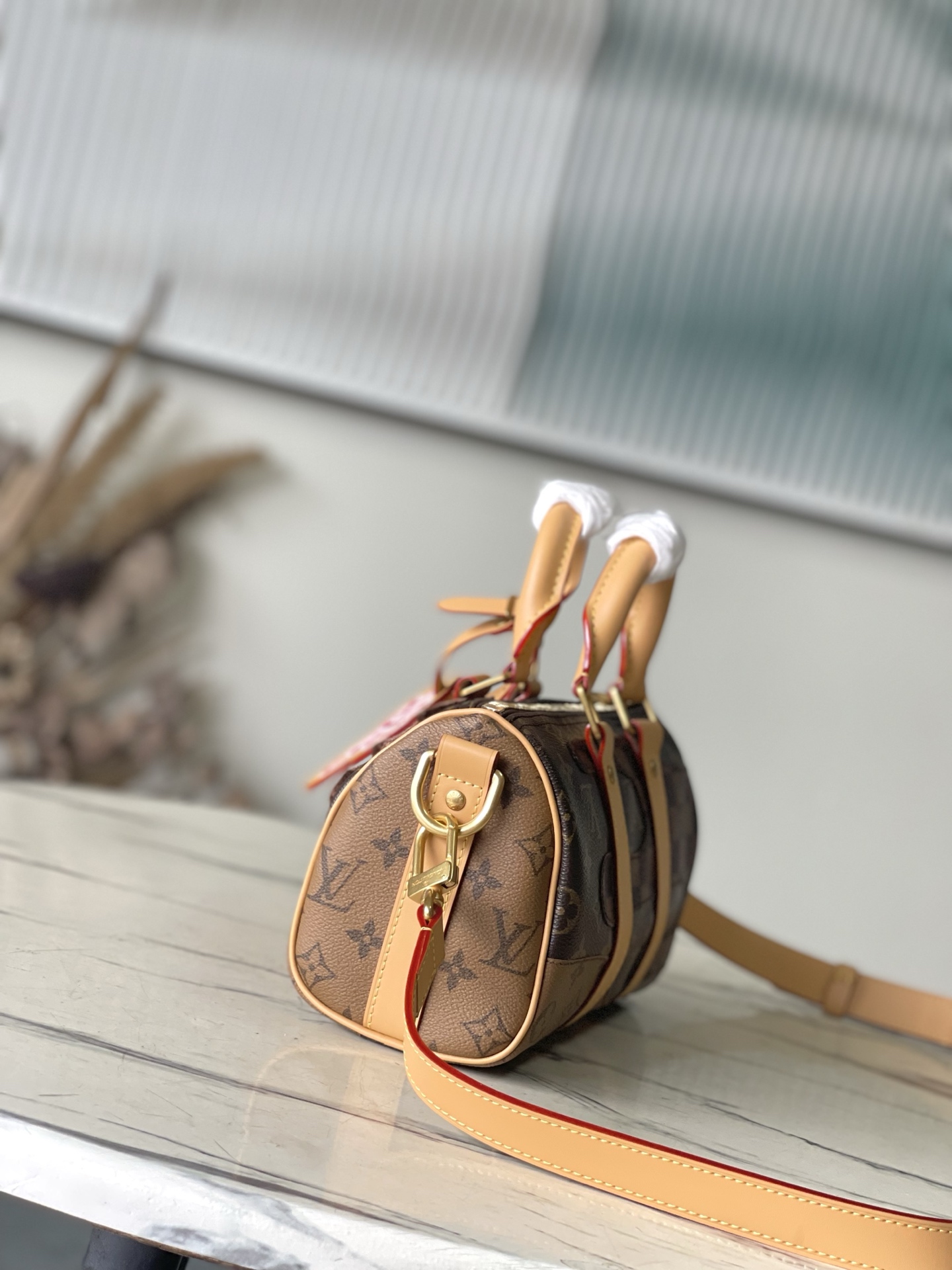 [TOP] Louis Vuitton LV Keepall Bandoulière 25 Boro Handbag 15 x 11 x 25cm - Brown