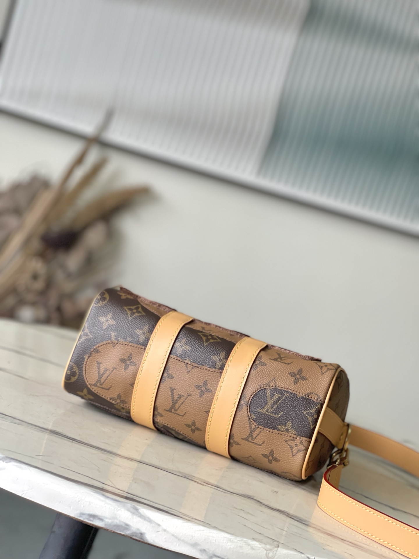 [TOP] Louis Vuitton LV Keepall Bandoulière 25 Boro Handbag 15 x 11 x 25cm - Brown