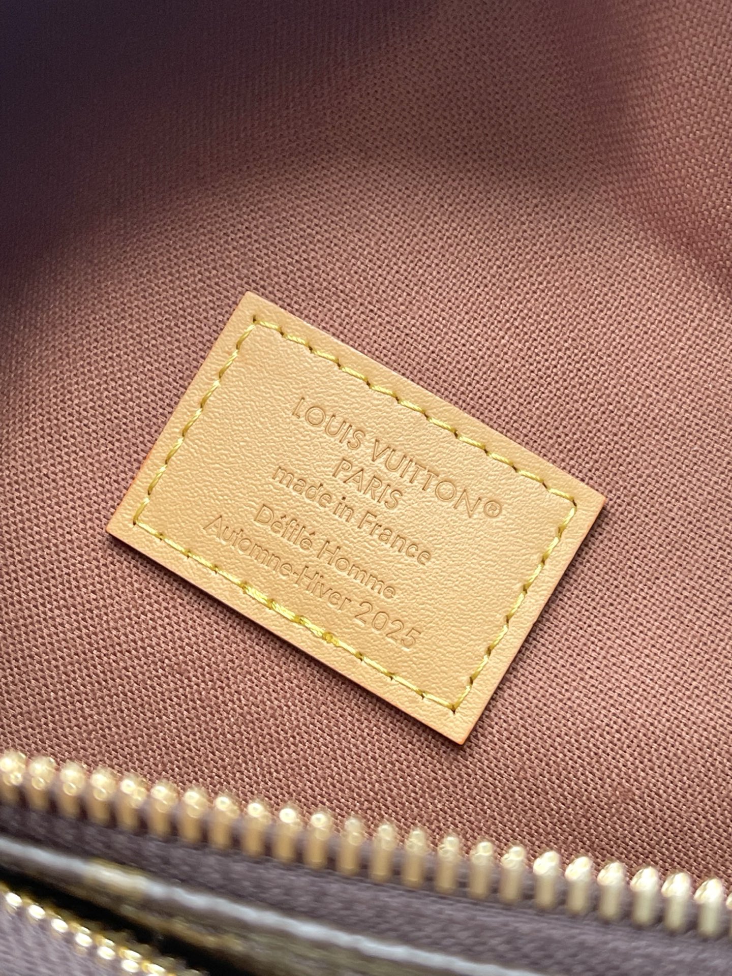 [TOP] Louis Vuitton LV Damier Monogram Reverse Rush Bag 30x15x8cm - Brown