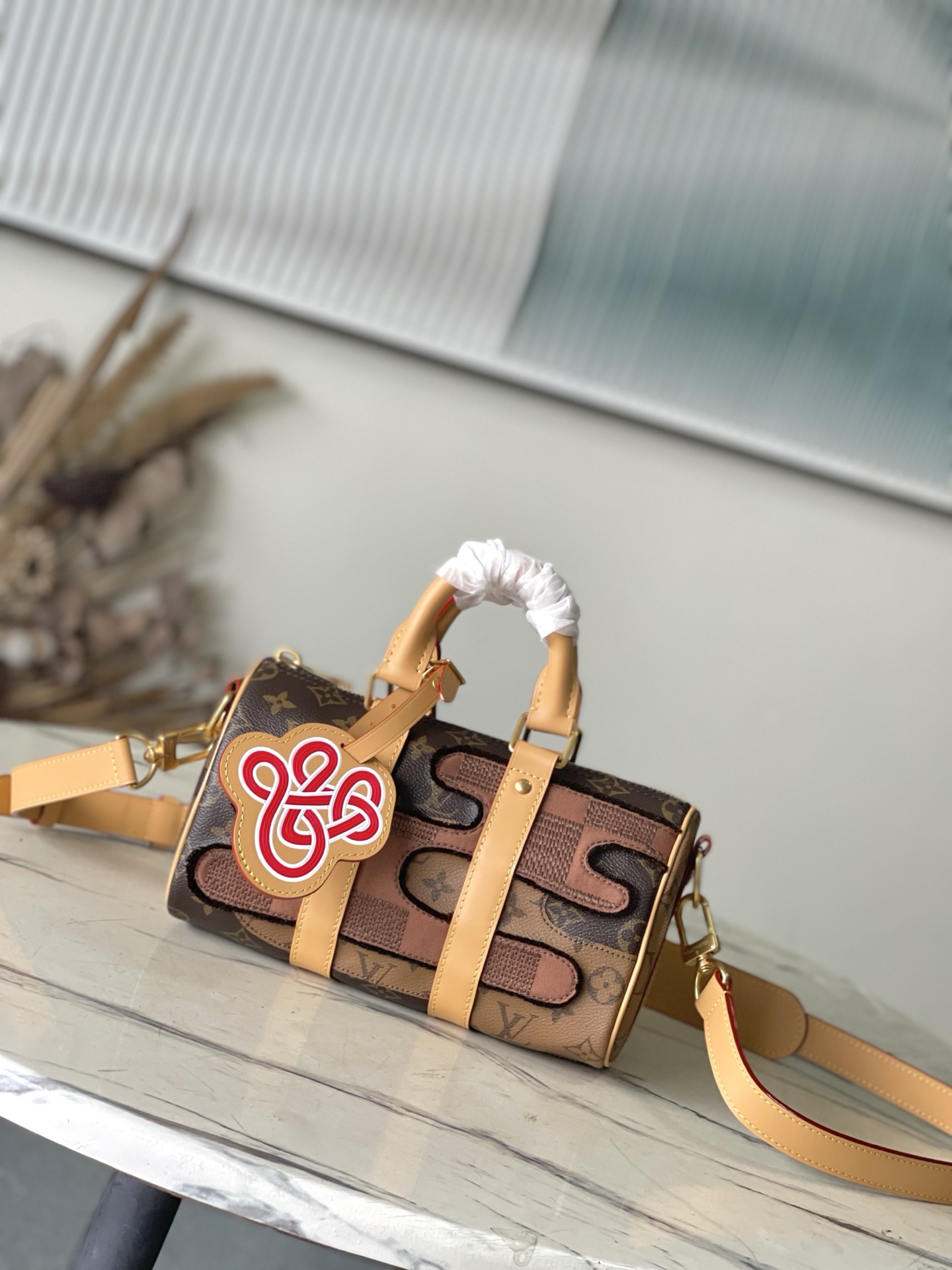 [TOP] Louis Vuitton LV Keepall Bandoulière 25 Boro Handbag 15 x 11 x 25cm - Brown