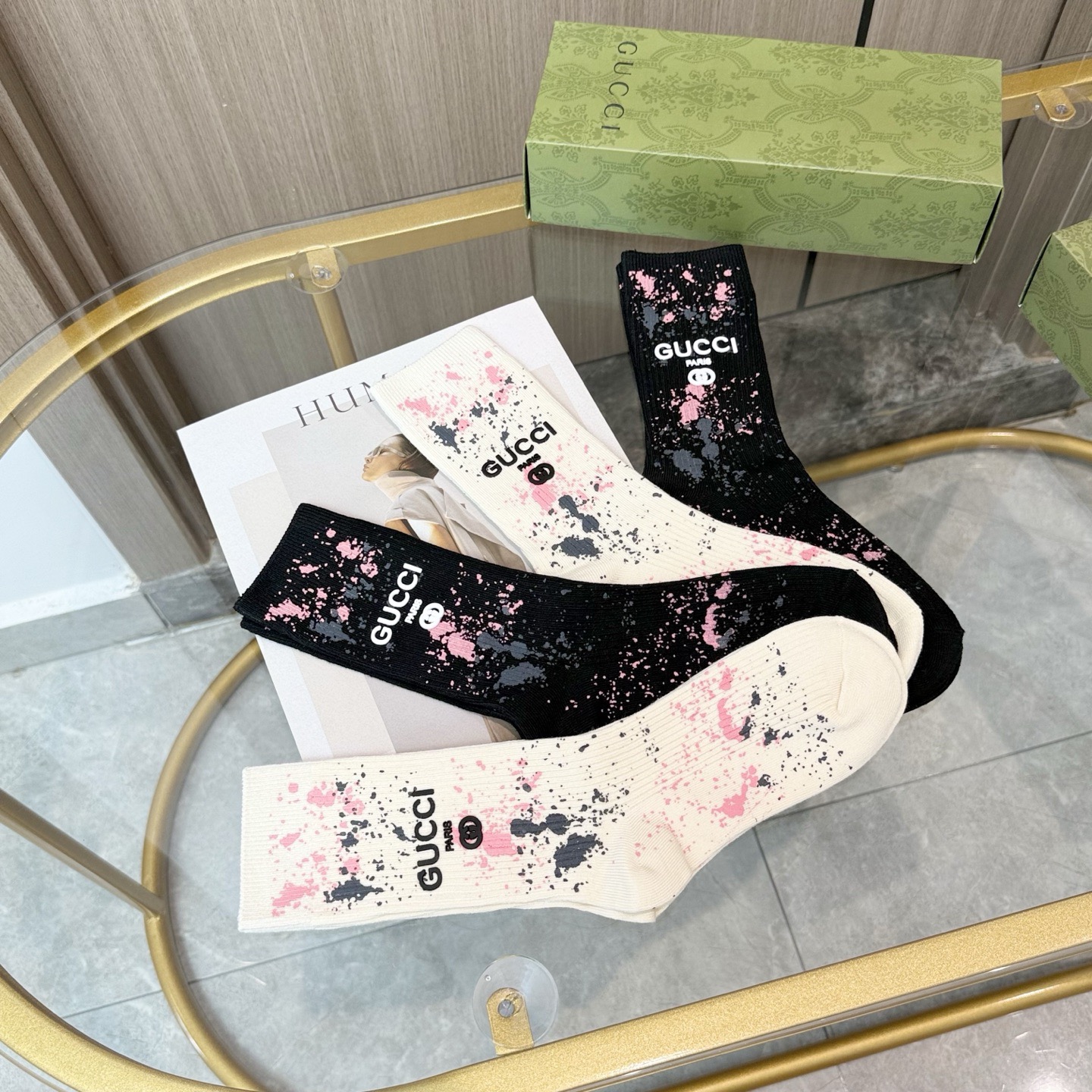 [TOP] GUCCI Socks - 4 Pieces as a Set