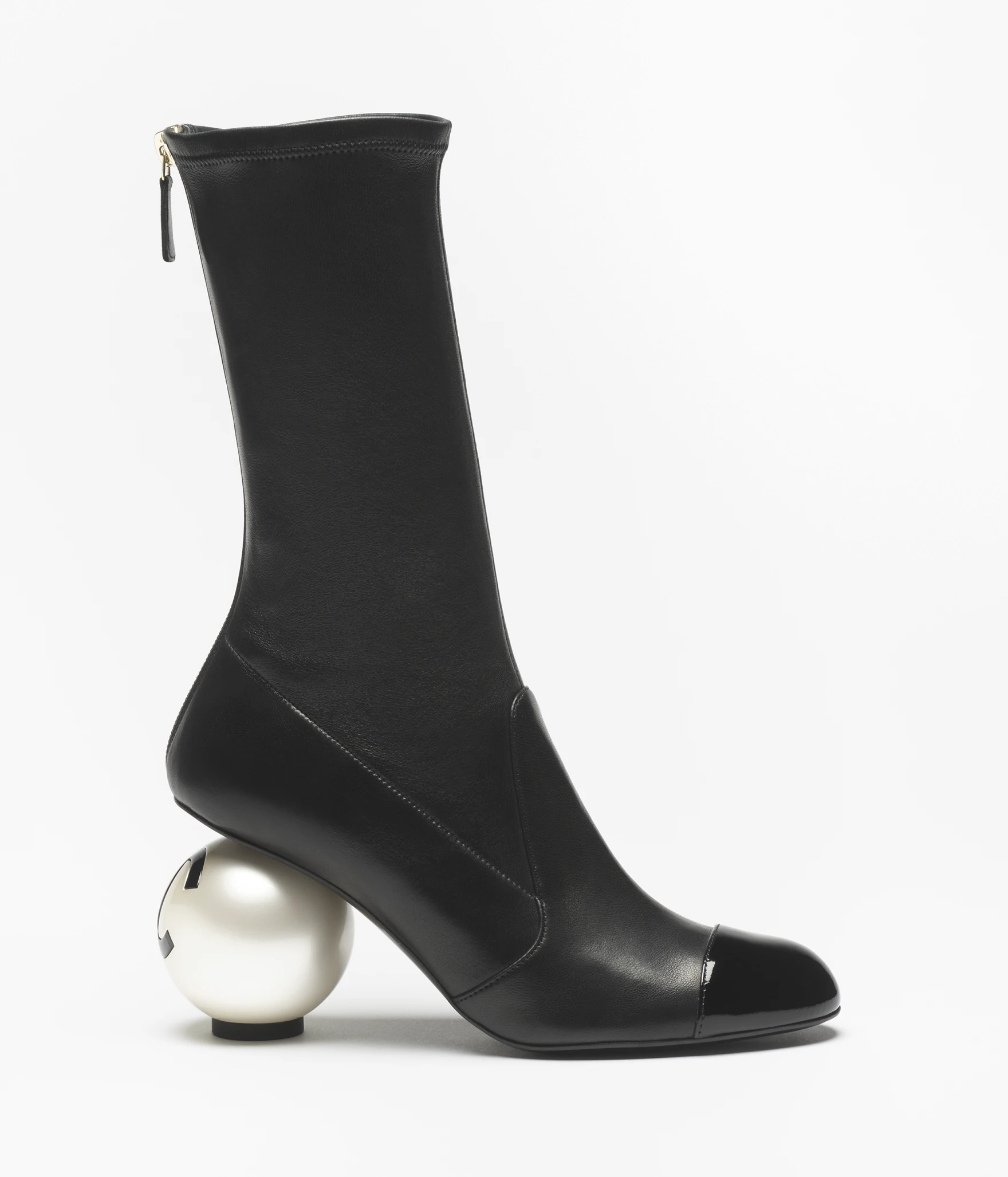 [TOP] CHANEL CC Mid-Calf Boots Lambskin - 2 Colour