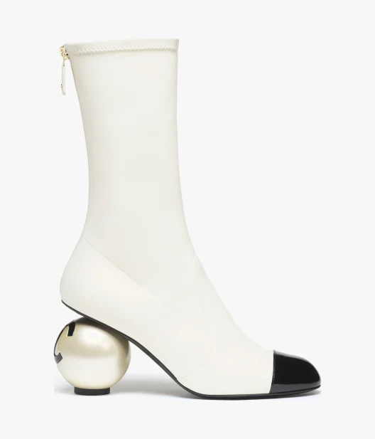 [TOP] CHANEL CC Mid-Calf Boots Lambskin - 2 Colour