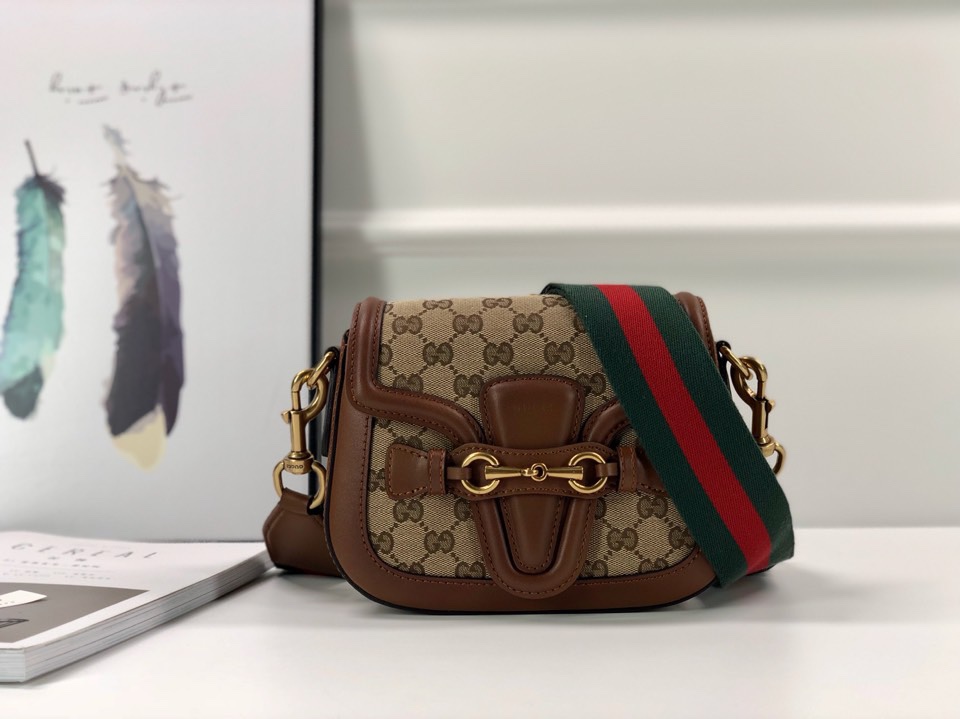 [TOP] GUCCI GG Monogram  Lady Web Shoulder Bag 25x18.5x7cm/20x15.5x5cm - 2 Colour