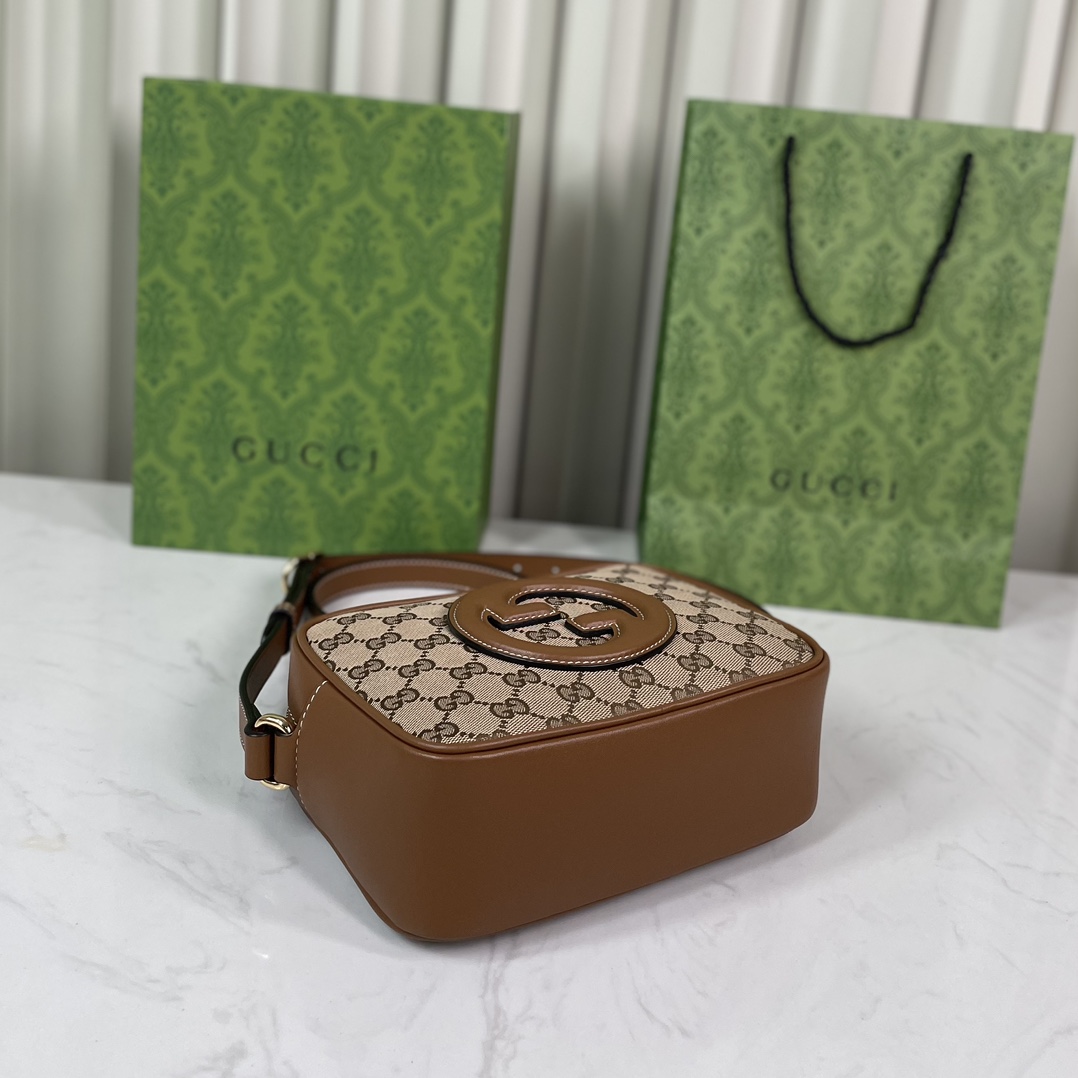 [TOP] GUCCI Blondie Mini Shoulder Bag 21x 15.5x 8cm - Brown