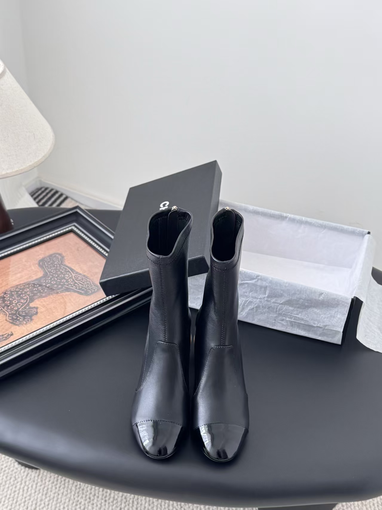 [TOP] CHANEL CC Mid-Calf Boots Lambskin - 2 Colour