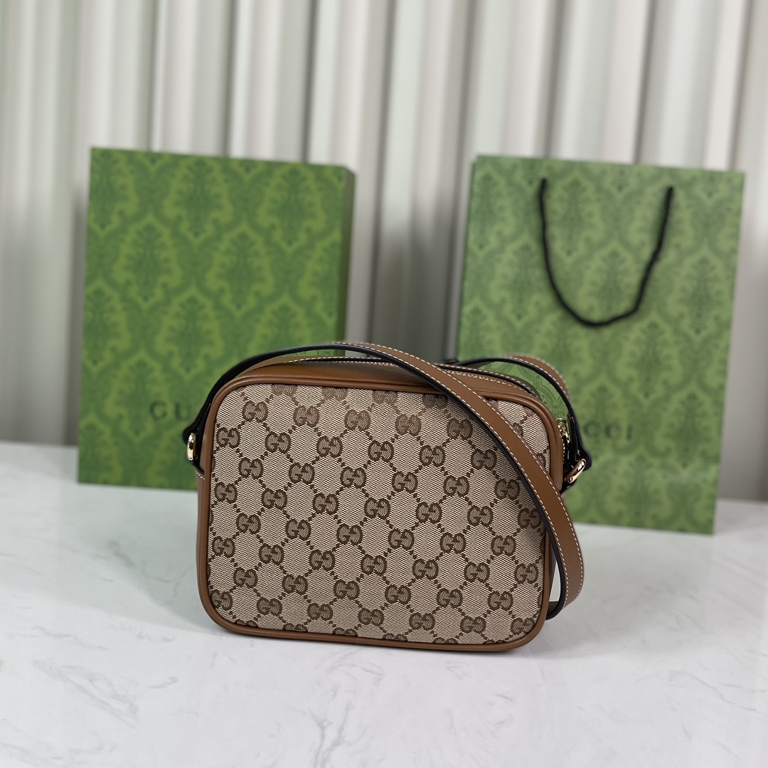 [TOP] GUCCI Blondie Mini Shoulder Bag 21x 15.5x 8cm - Brown