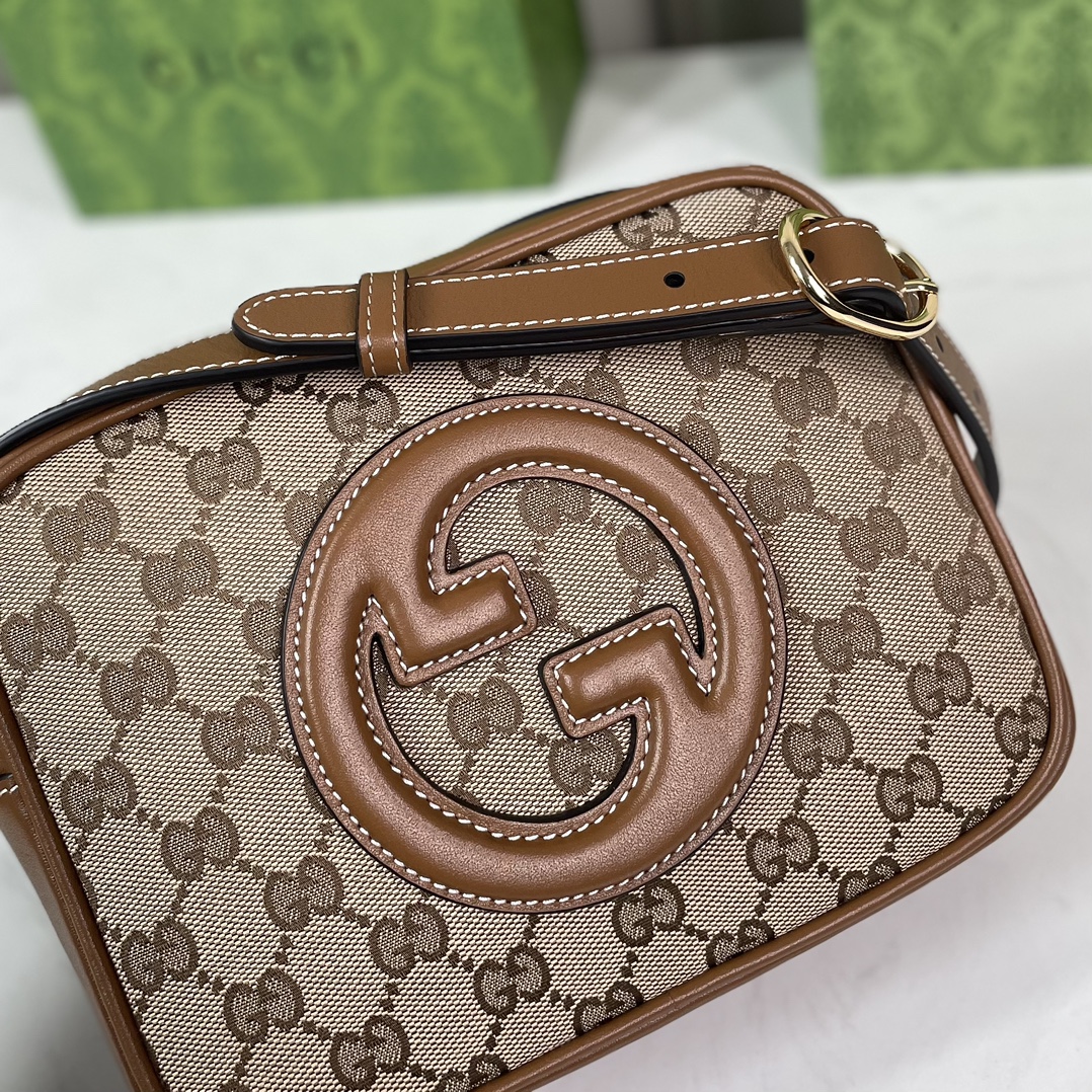 [TOP] GUCCI Blondie Mini Shoulder Bag 21x 15.5x 8cm - Brown