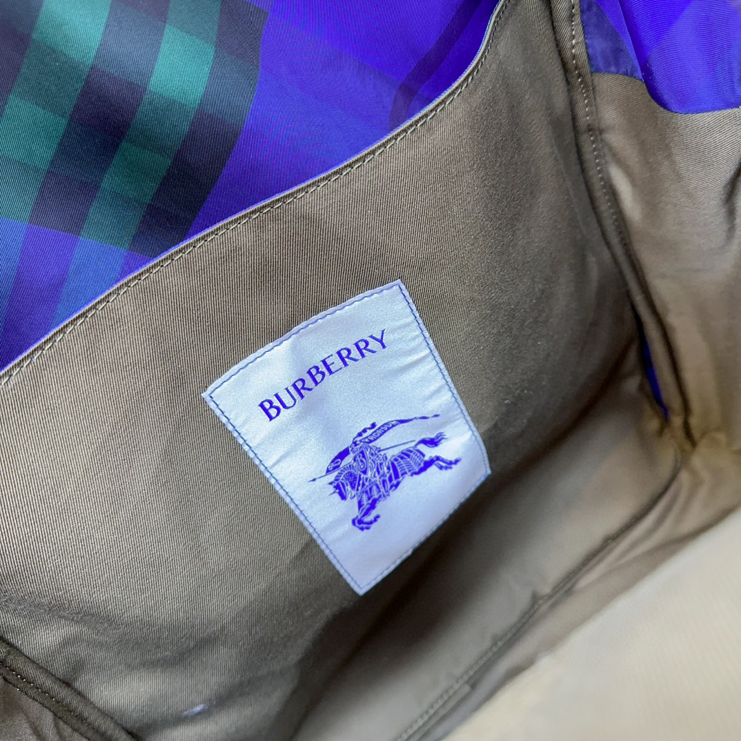 [TOP] BURBERRY Cotton Backpack 33× 10× 43cm -  Brown