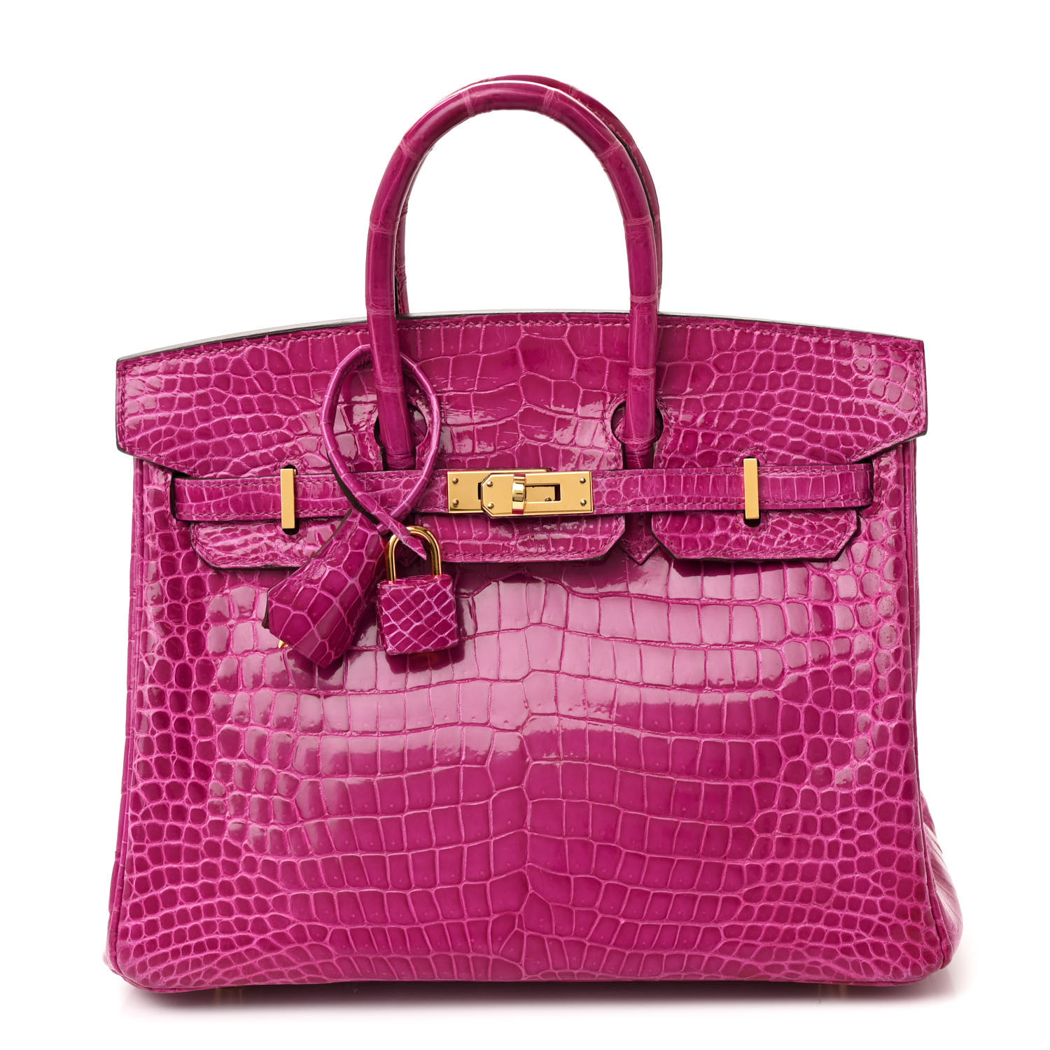 [TOP] HERMES Birkin Crocodile 25CM/30CM/35CM/40CM- Rose Scheherazade & GHW