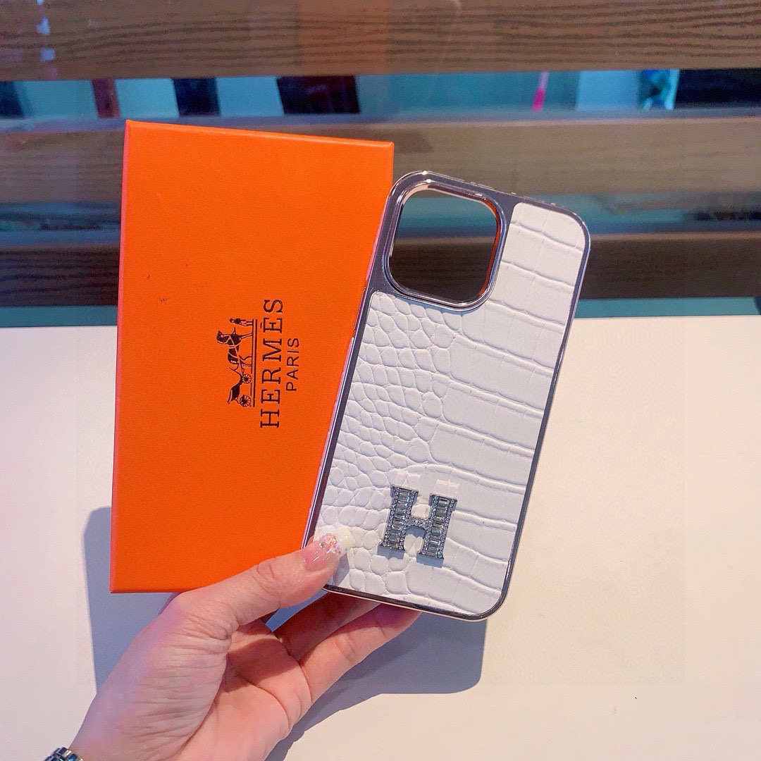 [TOP] HERMES Iphone Phone Case - 2 Colors