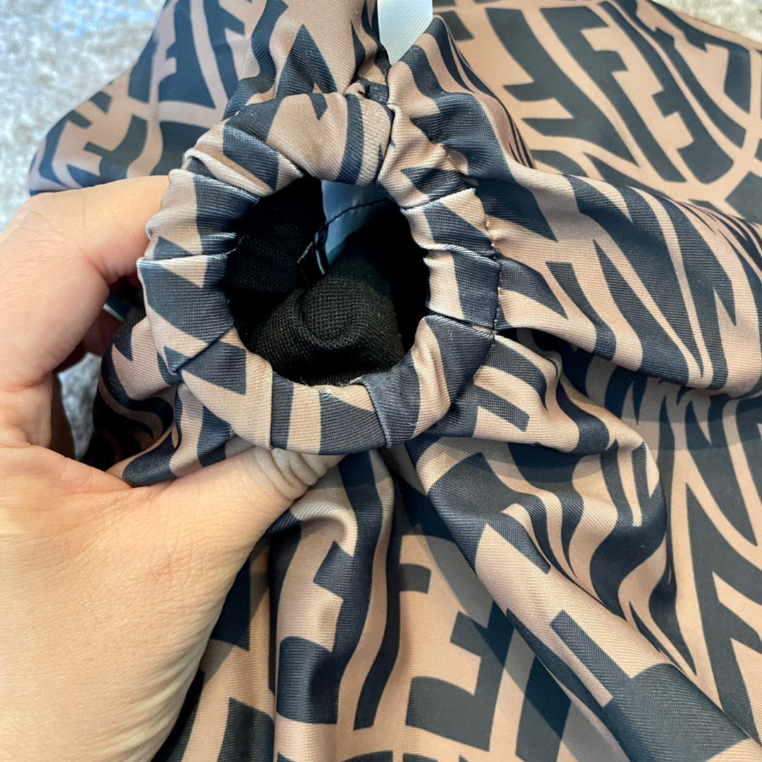 [TOP] FENDI FF One-Piece Swimsuit - Brown