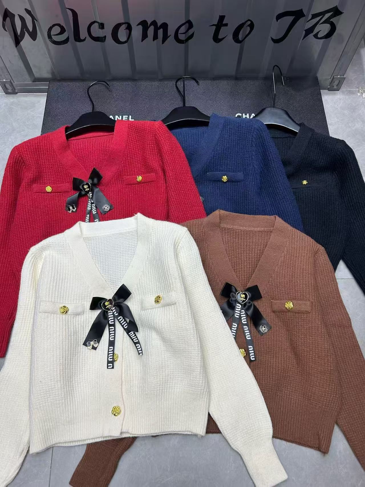 [TOP] CHANEL Knitted Cardigan -  5 Colors