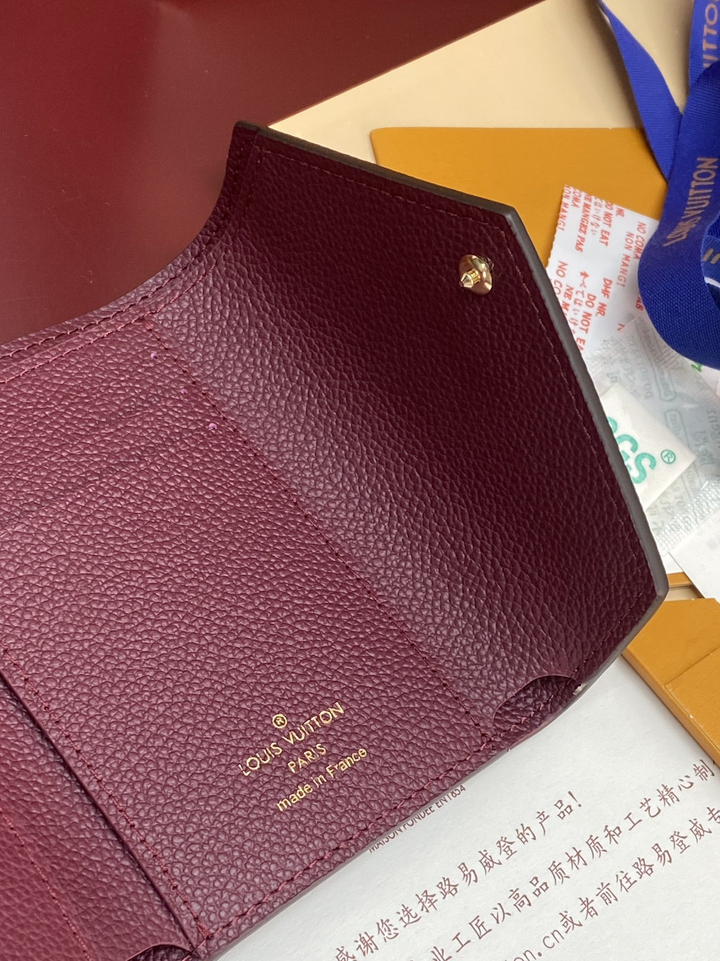 [TOP] Louis Vuitton LV Zoé Empreinte Wallet 12x9cm - Purple
