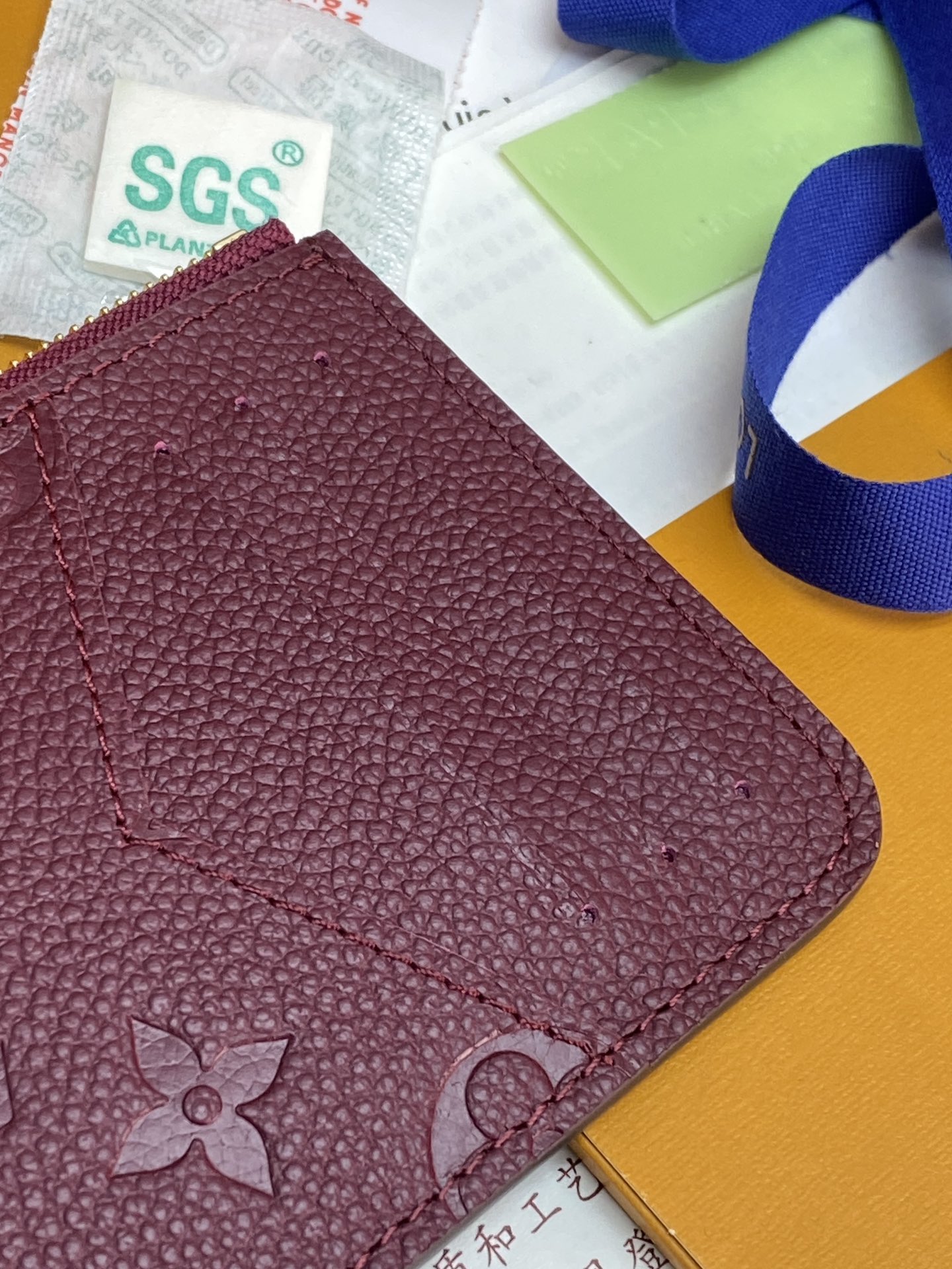 [TOP] Louis Vuitton LV Empreinte Romy Card Holder 12x8x0.8cm - Purple