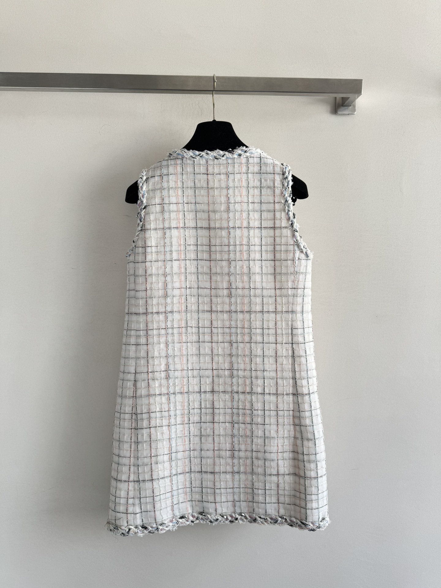 [TOP] CHANEL Tweed Dress - White