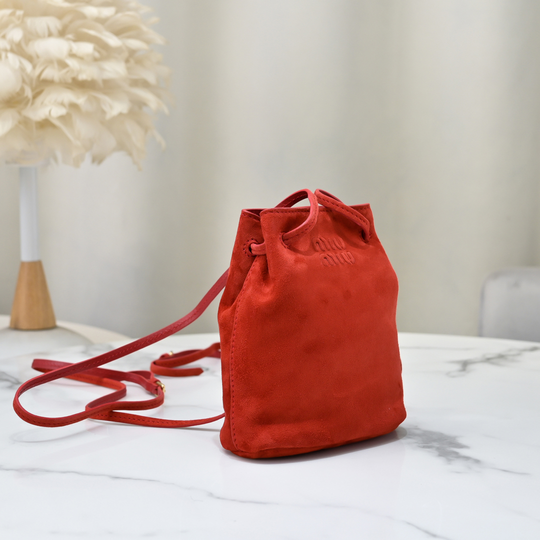 [TOP] Miu Miu Bucket Bag Lambskin 17x14x6cm - 4 Color