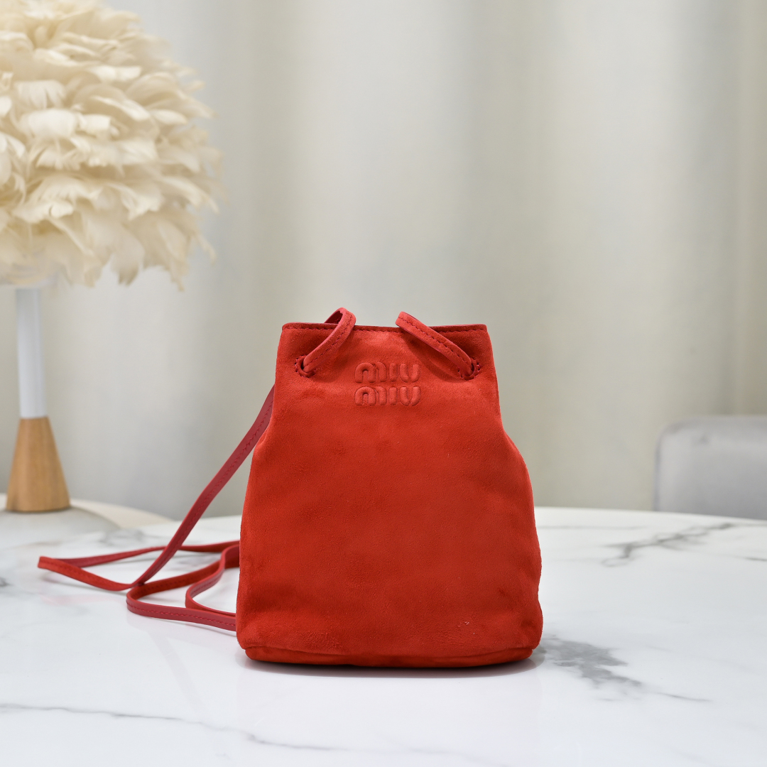 [TOP] Miu Miu Bucket Bag Lambskin 17x14x6cm - 4 Color