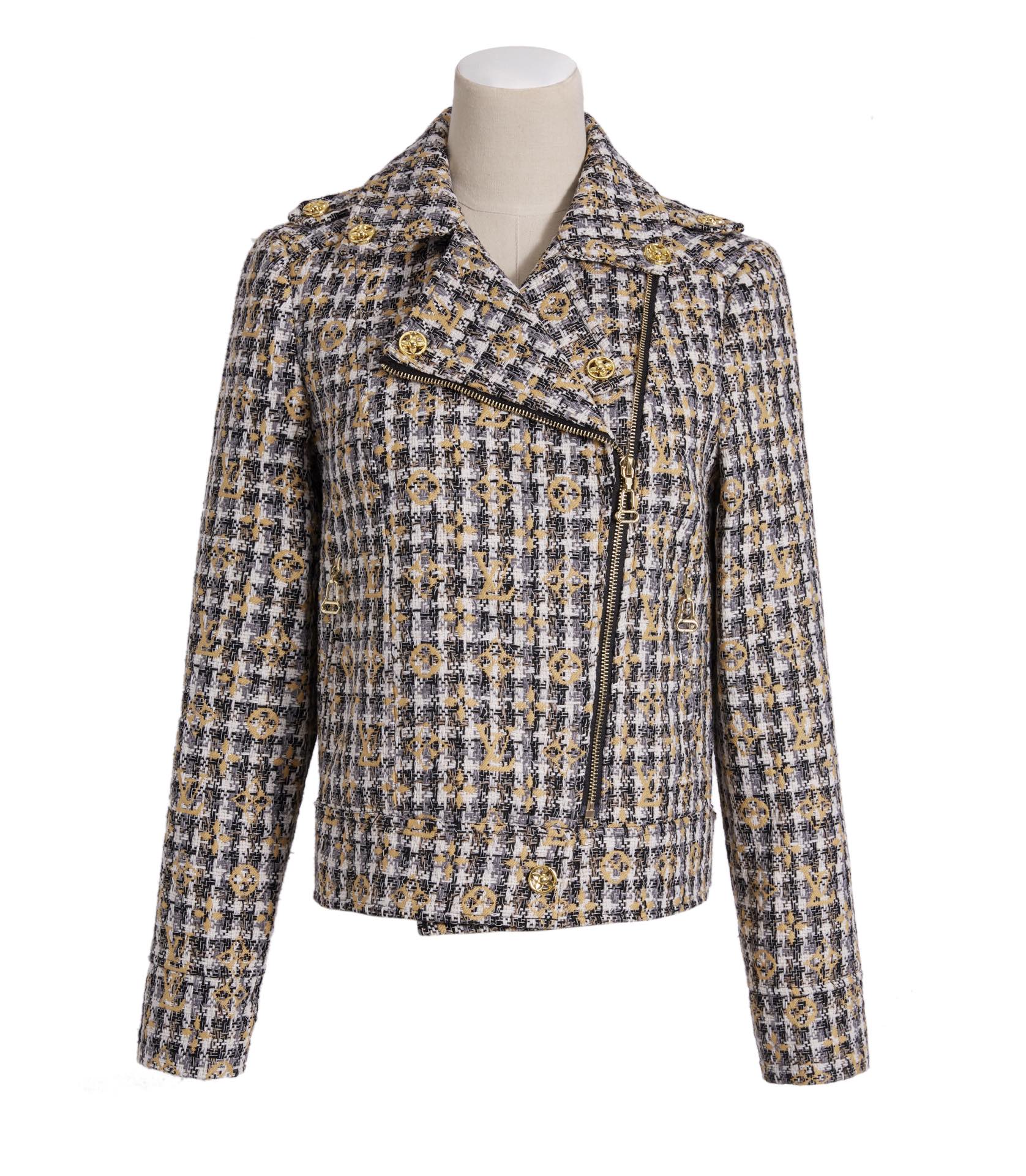 [TOP] Louis Vuitton LV Tweed Jacket - Black