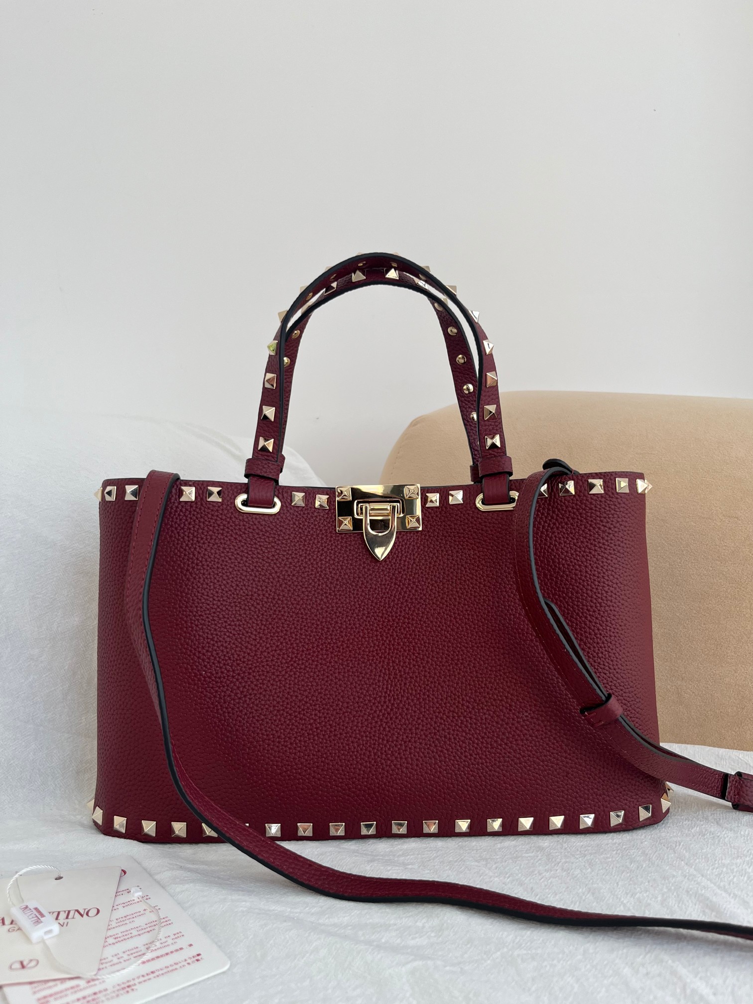 [TOP] VALENTINO Rockstud  Tote Bag  32x29x7cm - 4 Colors