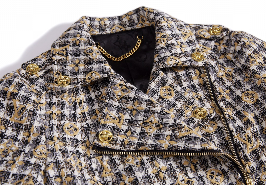 [TOP] Louis Vuitton LV Tweed Jacket - Black