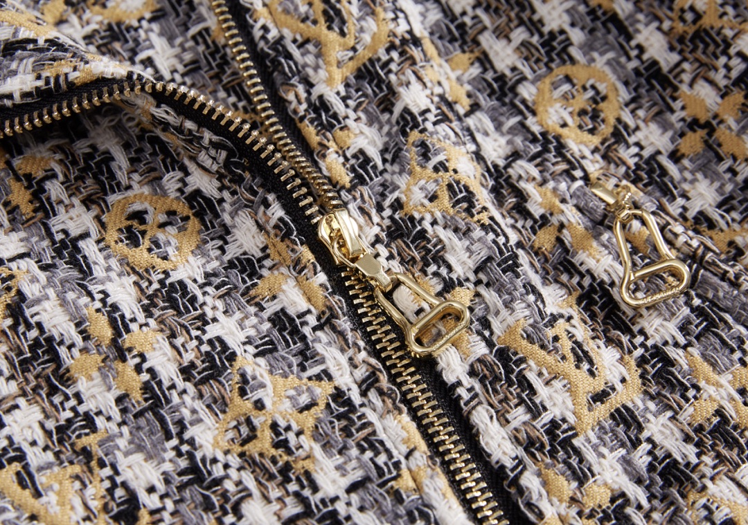 [TOP] Louis Vuitton LV Tweed Jacket - Black