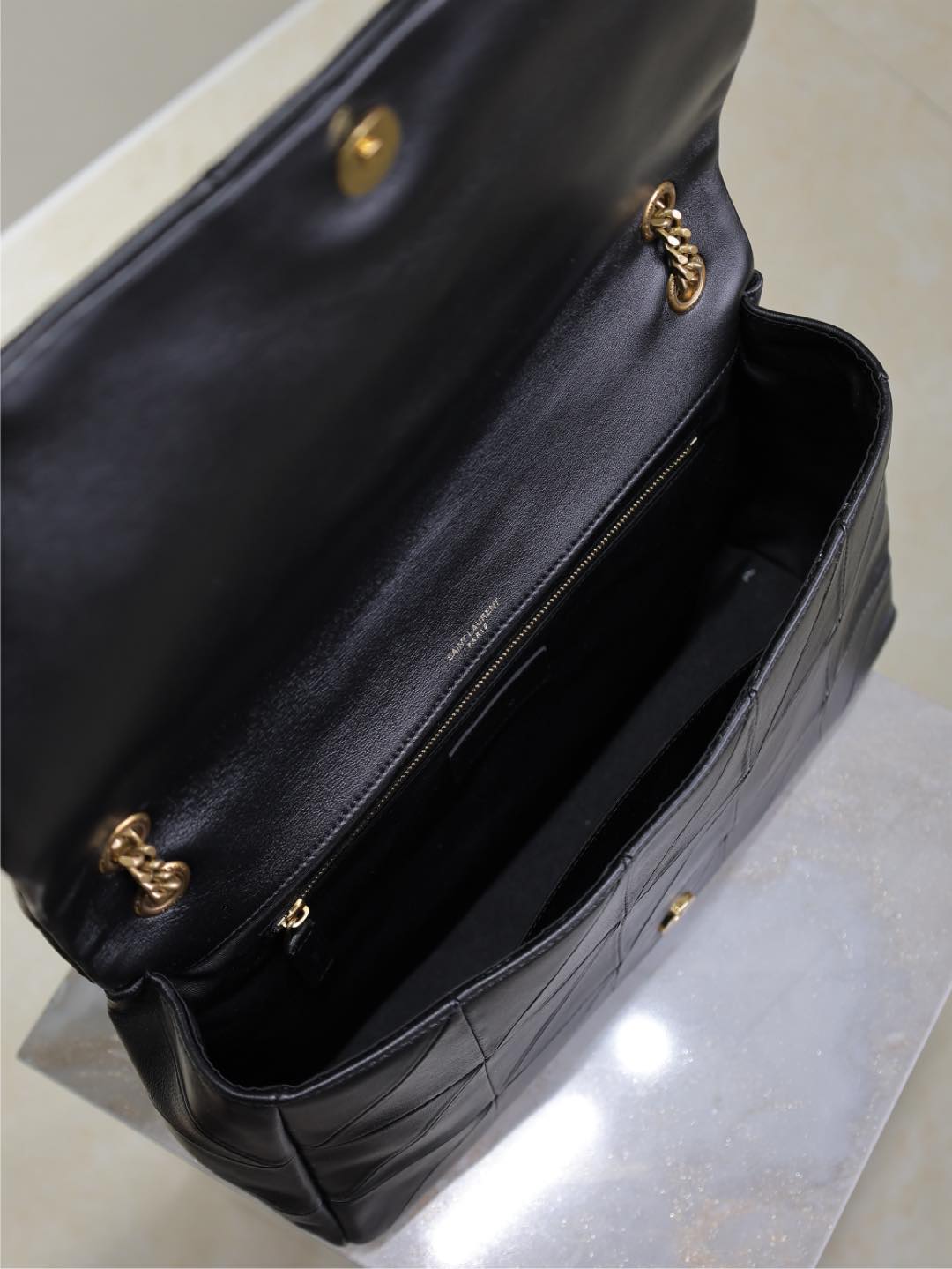 [TOP] Yves Saint Laurent YSL Jamie Bag 33×22×7.5cm/25x15x7.5cm- Black