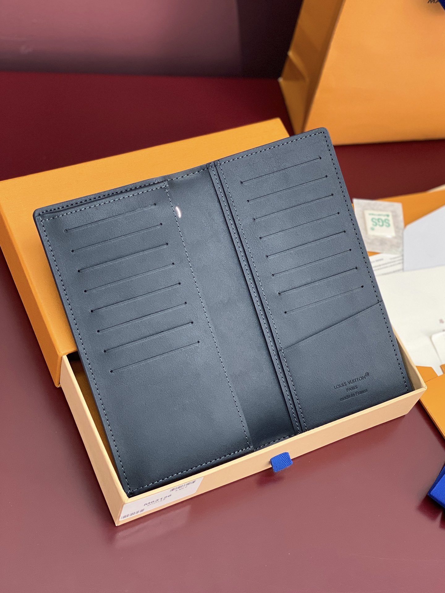 [TOP] Louis Vuitton LV Aerogram Brazza Wallet Cowhide 19x2x10cm - 2 Color