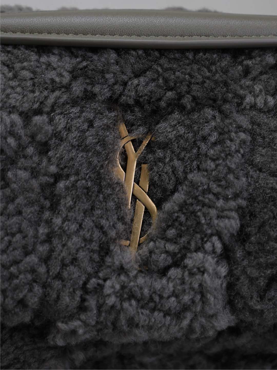 [TOP] Yves Saint Laurent YSL Wool Jamie Bag 25x15x7.5cm/20×12.5×6.5cm - Green