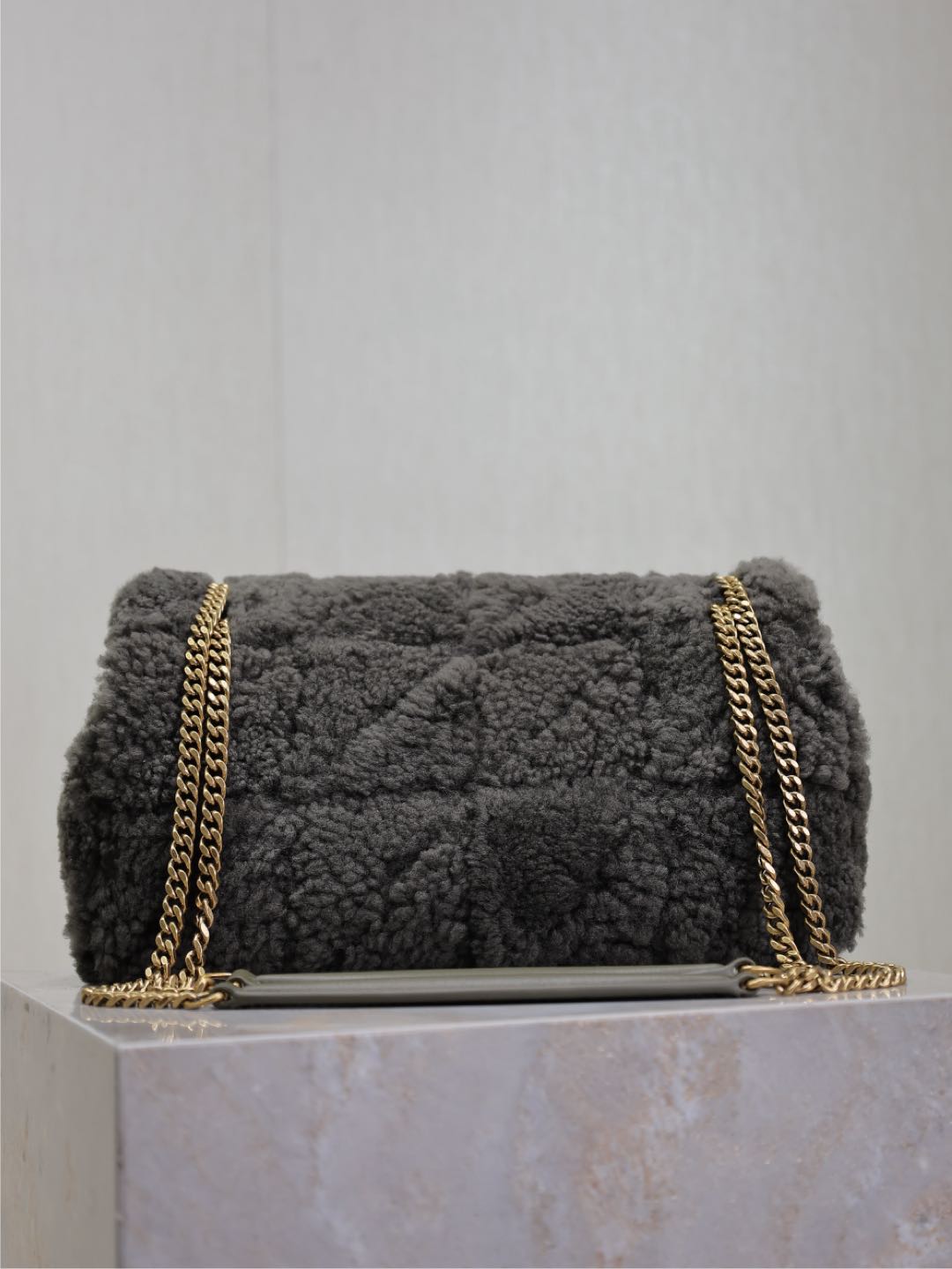 [TOP] Yves Saint Laurent YSL Wool Jamie Bag 25x15x7.5cm/20×12.5×6.5cm - Green