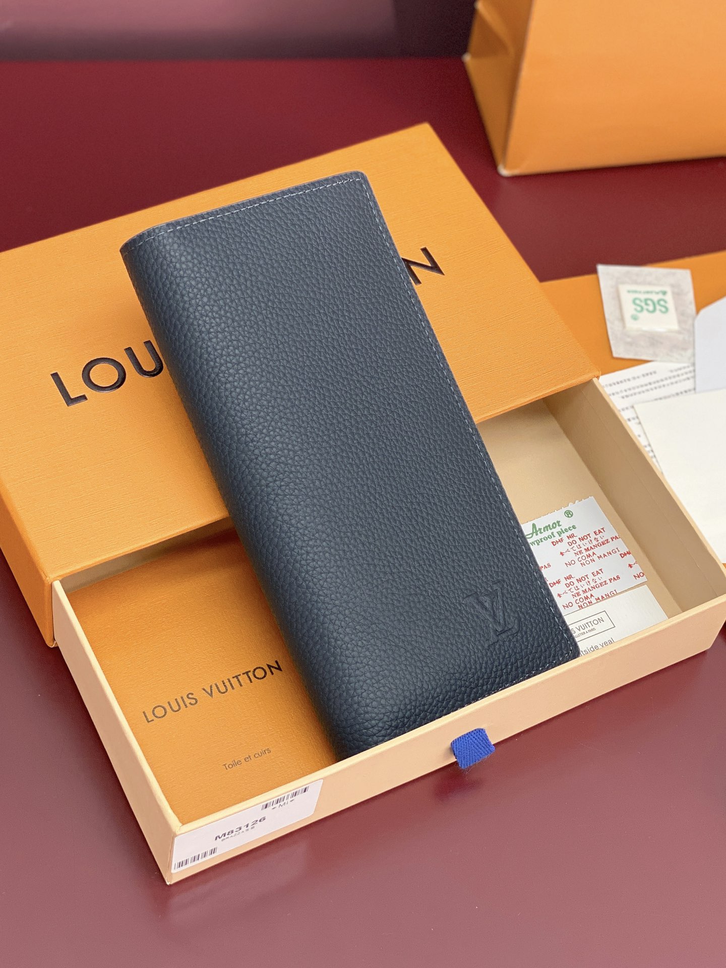 [TOP] Louis Vuitton LV Aerogram Brazza Wallet Cowhide 19x2x10cm - 2 Color